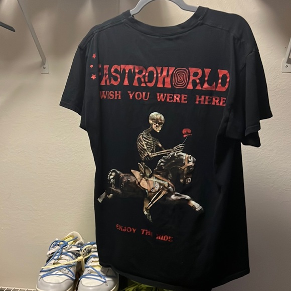 T shirt Astroworld Tour Los Angeles forum Wish you were here